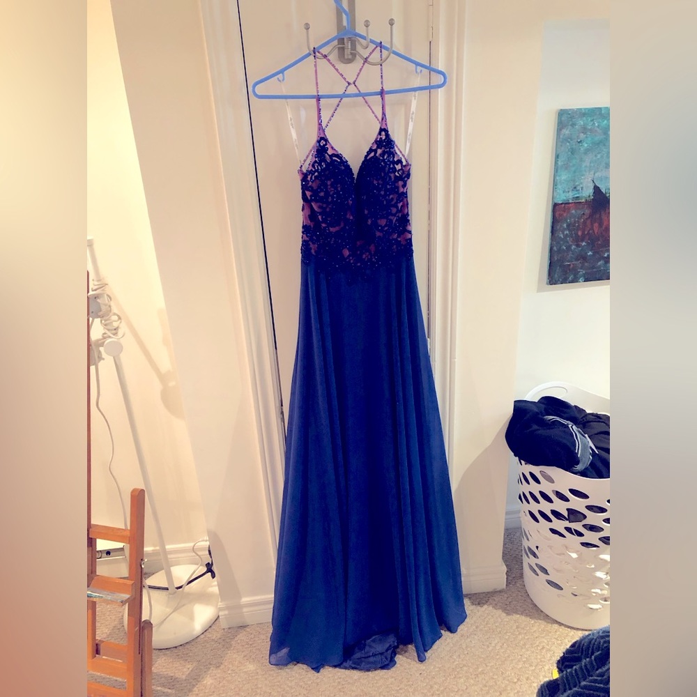 Ellie Wilde Prom Dress/ Evening gown. Royal Blue (size 0)